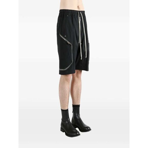 Rick Owens Men Blixa Bela Shorts With Zip Pocket - Picture 4 of 4